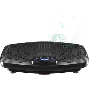 Vibration Plate Exercise Machine Whole Body Workout Vibration Fitness Platform for Home Fitness & Weight Loss + BT + Remote, 99 Levels