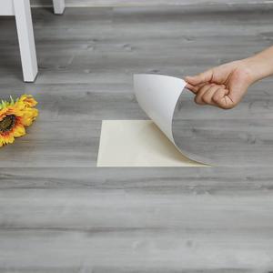Peel and Stick Floor Tile, 10-Pack 15 Sq.Ft, Natural Grey Wood Grain Look, Self Adhesive and Waterproof for Transfer Bathroom, Kitchen, Living Room, Bedroom