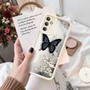 FUXICASE for Samsung Galaxy A14 5G Case, Creative Butterfly Pattern Design for Girl Women, Soft Silicone Shockproof Anti-Scratch Protection Phone Cover for Galaxy A14 (Spring Butterfly)