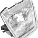 Caltric Complete Headlight Compatible with Polaris Sportsman 500 4x4 6x6 2005 2006 2007-2014 Upper Headlight