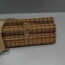 UNISHADES Cordless Bamboo Roman Shades for Windows, Blinds Size (36" W 64" H) Colour (Highfield Teak)