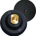 Rubber Backer Pad 5 Inch Hook and Loop Backing Pad for Angle Grinder, Hand Grinder - Arbor 5/8"-11