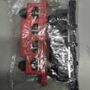 Joinfworld Bus Bar 12V 250A Power Distribution Block 4 x 3/8" Studs Marine Bus Bar 12 Volt Battery Busbar Terminal Block for Automotive, Car, Boat, Solar Wiring - Negative&Positive