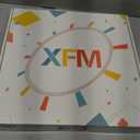 XFM Large Blue Wall Clock 16 Inch Silent Wall Clocks Battery Operated Tulip Flowers Round Analog Clock for Kitchen Bedroom Living Room Decor