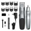 Wahl Groomsman Cord/Cordless Hair Trimmer kit for Men for Mustaches, Hair, Nose Hair, and Light Detailing and Grooming with Bonus Wet/Dry Electric Battery Nose Trimmer  Model 5623V