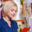 SSWBasics Rotating Greeting Card Rack - 48 Pocket - Overall Dimension: 65H x 16D - 48 Pockets Total (Each 5W x 7H x 1 5/8D) - Perfect for Thrift, Retail, Grocery, and Convenience Stores