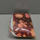 4PCS Shower Curtain with Bathroom Sets and Rugs Decor Christmas Cookies Gingerbread Shower Curtain Sets with Non-Slip Rug Toilet Lid Cover U-Shaped Mat with Hooks 72"x72"