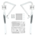 55-2 Attic Ladder Hinge Arms,Compatible with Werner Mk5, WU2210, W2208, W2210, Suitable for Werner Attic Ladders Manufactured After 2010, Heavy Duty Thick Galvanized Material