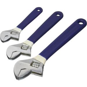 Allied 89076 6 8 & 10 in. Adjustable Wrench Set - 3 Piece