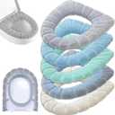 Thicken Toilet seat Cover Cushion Pads Luxury Toilets Warm Toilet seat Covers Warm Toilet Seat Mat Super Warm Universal (5-Pack,Random Color)