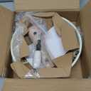 CAROTE Non Stick Frying Pan Skillet, Omelet Pan, Healthy Non Toxic Granite Chef Pan, Induction Compatible Egg Frying Pan with Heat-Resistant Handle, PFOA-Free,Cream White, 8"