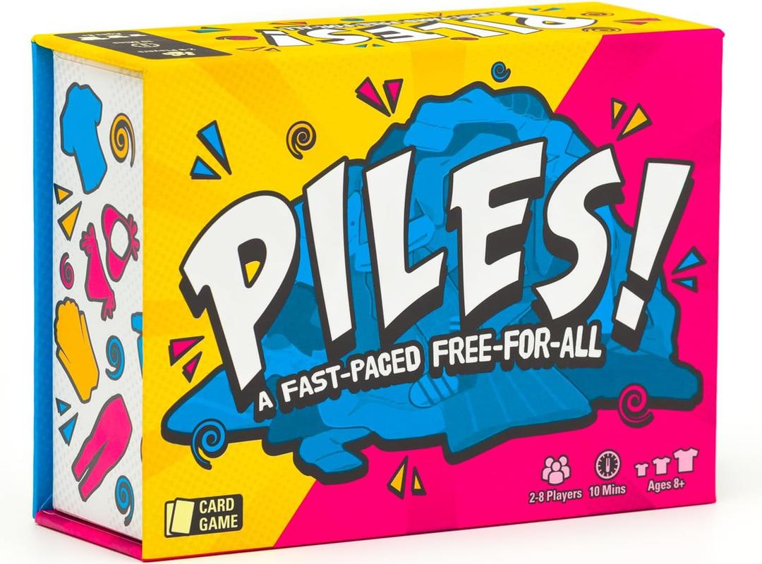 Piles  Card Games  Family Games  for Kids 8 and Up  for Adults  Family Game Night  Travel & Memory Game  Party Games  10 Mins