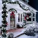 JMEXSUSS 66ft 200 LED White Christmas Lights Indoor Outdoor, Connectable String Twinkle Lights Outdoor Clear Wire Plug in for Bedroom House Fireplace Christmas Tree Decoration