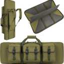 PERFBAGS 36" Soft Double Rifle Bag Tactical Long Rifle Backpack, Portable Shotgun Case for Storage and Transportation, Suitable for Outdoor Hunting Shooting