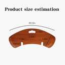 Wooden Curved Transfer Board from Bed to Wheelchair & Slide Board for Transferring - Sliding Board to Wheelchair, Bed, Toilet & Car - Weight Capacity 440 Lbs - Ideal for Seniors & Disabled