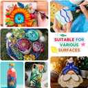 Acrylic Paint Markers,30 Colors Dual Tip Paint Pens for Wood, Canvas, Stone, Rock Painting, Glass, Ceramic Surfaces, DIY Crafts Making Art Supplies