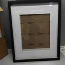 100% Solid Wood 16x20 Picture Frame Set of 2, Black Frame Display Photo 11 x 14 with Mat or 16 x 20 without Mat, 16by20 HQ Matte Black Frame for Wall - 2 Pack/Black/16 x20