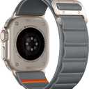 Bandletic Compatible with Apple Watch Bands 45mm Men Women, Wide Soft Stretchy Loop Sport Bands with G-Hook for iWatch 49mm(Ultra 3/2/1),46mm(11/10),45mm(9/8/7),44mm(SE3/SE2/SE/6/5/4),42mm(3/2/1)