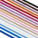 PH PandaHall 34yards Gimp Braid Trim, 16 Colors Braided Cord Polyester Woven Braid Trim Decorative Gimp Trim Ribbon for Sewing Hand DIY Crafts Costume Home Decorative, 3/8 Inch~1/2 Inch