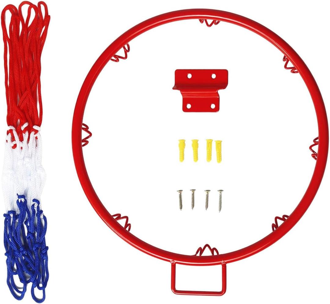 Premium Basketball Hoop Net for Outdoor Use, 12.59in Red
