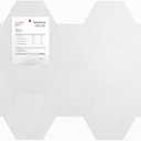 Cork Boards for Walls, Bulletin Board 12 Pack 13.8"x11.8"x0.35" Felt Wall Tiles with Safe Removable AdhesiveCork Boards for Office Felt Board Pin Board Tack Board Cork Tiles (Large Hexagon 12 Pack, White)
