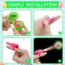 Easter Party Favors for Kids 24 Pack, Easter LED Light Up Finger Lights Easter Basket Stuffers for Kid Boys Girls Easter Egg Hunt Filling Treats Easter Basket Stuffers Easter Party Favor