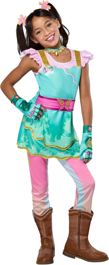 Rubies Unicorn Academy Ava Kids Girls Costume Dress with Leggings, Belt, Gloves and Accessories, M