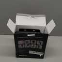 Shower Mirror Fogless for Shaving, LED Heated Rechargeable Fogless Mirror for Shower with Digital Clock & Storage Tray, 3 Color Lighting, Dimmable Touch Screen, Anti-Fog Shaving Mirror for Shower (Black)