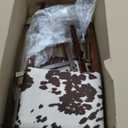 Linon Udder Madness Corey Bar Stool, 19"W x 22.5"D x 44.75"H, Brown, Bar Height
