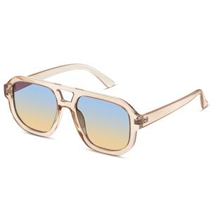 livho Trendy Polarized Square Aviator Sunglasses Women Men Square Eyewear Frame, Retro Sun Glasses for Women Men 2025 Shades
