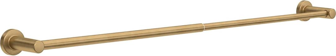 Franklin Brass Wake (1-Pack) Telescoping 15-1/2  29 in. Adjustable Towel Holder Satin Gold Wall Mounted Towel Bar Expandable Towel Rack for Bathroom Bathroom Accessories WAK27-SG