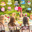 Tea Party Table Decorations Kit, Cardboard (Floral/Teacup Theme)