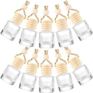 10pcs Aromatherapy Car Diffuser Necklace Car Vehicle Air Freshener Essential Diffuser Oil Fragrance Aromatherapy Bottles