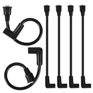 6 Pack Spark Plug Wires Compatible with Mercury & Mariner V6 40200HP Outboard Engines, 7mm Ignition Wires Set, Replaces 368-200-06, 36820006