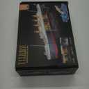 Titanic Building Set with Light, 2 in 1 Titanic Ship 3.6mm Mini Building Block 1883 PCS, Ship Model with Glacier Display Stand, Building Brick Toy Gift for Adults Teens Boys Girls 10 11 12+