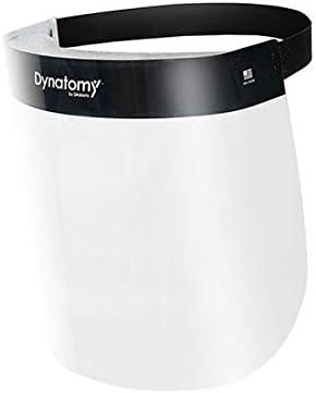 Dynatomy Face Shields, 10-Pack, Made in USA, Full Coverage PPE by D'Addario (DFSM-1-10)