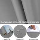 Grey Peel and Stick Wallpaper A Set of 23.6”x 472” Matte Grey Self-Adhesive Removable Contact Paper Solid Color Waterproof Vinyl Roll for Cabinets Furniture Renovation Bedroom Wall Covering