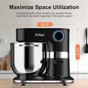 10.5QT Stand Mixer, 900W Electric Tilt-Head Kitchen Mixer Black