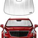 Pigenius Windshield Sun Shade for Cadillac XT5 2017-2026. Reflective Aluminum Film Front Window Sunshade - BLAZBLOCK