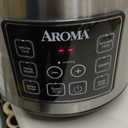 Aroma Housewares 20 Cup Cooked (10 cup uncooked) Digital Rice Cooker, Slow Cooker, Food Steamer, SS Exterior (ARC-150SB),Black
