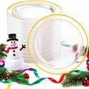 I00000 100PCS Clear Gold Plastic Plates, Clear Dinner Plates with Gold Rim 10 Inch, Fancy Disposable Wedding Premium Plastic Plate for Wedding Christmas Party Dinner