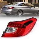 Huray Tail Light for Honda Accord 2018-2021 Outer Taillight Assembly Brake Lamp Replacement Passenger Side (Right)