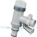 Pool Hose Adapter Kit for Above Ground Swimming Pools  Includes Plunger Valve & Pipe Holder (1 Pack)