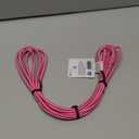CellCandy USB 10 Ft Braided Cable Pink
