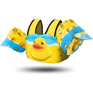 Chriffer Kids Swim Vest Life Jacket for 30-55 Pounds Boys and Girls, Toddler Floaties with Shoulder Harness Arm Wings for 2,3,4,5,6,7 Years Old Baby