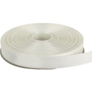 TONIFUL 100yds 1 Inch Grosgrain Ribbon White Solid Grosgrain Ribbon Roll for Gift Wrapping Hair Accessories Sewing DIY Bows Floral Wedding Decoration Valentine's Day Christmas Ribbons(1", White)