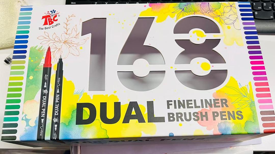 TBC The Best Crafts dual markers brush pens (168 Colors)