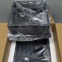 2-Light Industrial Square Flush Mount Ceiling Light, Farmhouse Ceiling Light Fixture for Kitchen, Modern Black Close to Ceiling Light for Hallway Bedroom Balcony Porch Stairway, E26, 2-Pack