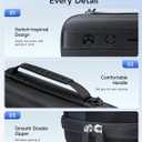 JSAUX Large Capacity Carrying Case for Nintendo Switch 2, Hard Shell Travel Case with 20 Game Card Slots, Storage Bag for Switch 2 and Accessories | Portable & Durable Protective Shell  Black