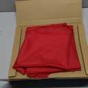 sancua Round Tablecloth - 70 Inch - Water Resistant Spill Proof Washable Polyester Table Cloth Decorative Fabric Table Cover for Dining Tables, Buffet Parties and Camping, Red